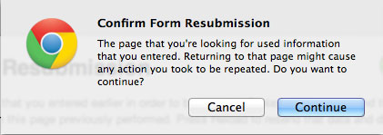 Form Resubmission