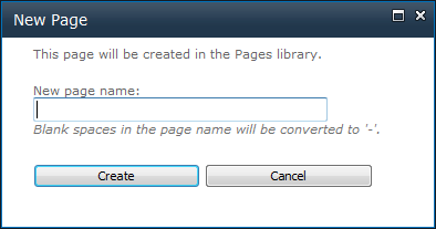 SharePoint 2010 Dialog